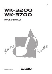 Casio WK-3700 Mode D'emploi