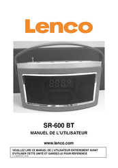 LENCO SR-600 BT Manuel De L'utilisateur