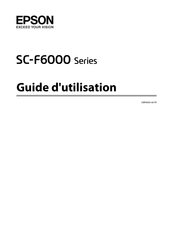 Epson SC-F6000 Série Guide D'utilisation