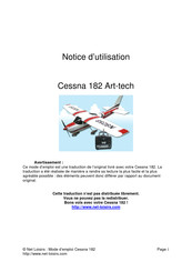 Art-Tech Cessna 182 Notice D'utilisation
