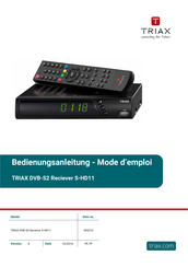 Triax S-HD11 Mode D'emploi