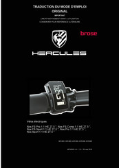 Hercules Nos FS Pro 1.1 HE 27,5 Mode D'emploi