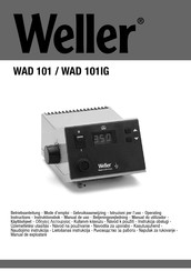Weller WAD 101 Mode D'emploi
