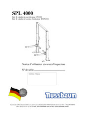 Nussbaum SPL 4000 Notice D'utilisation