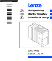 Lenze 8200 vector Instructions De Montage