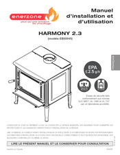 Enerzone HARMONY 2.3 Manuel D'installation Et D'utilisation