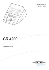 Xylem CR 4200 Mode D'emploi