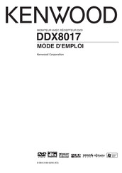 Kenwood DDX8017 Mode D'emploi