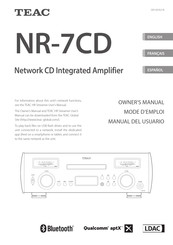 Teac NR-7CD Mode D'emploi