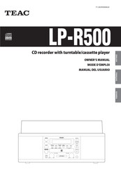 Teac LP-R500 Mode D'emploi