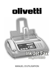 Olivetti Ink Jet Fax Fax_Lab 128 Manuel D'utilisation