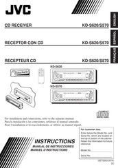 JVC KD-S620 Manuel D'instructions