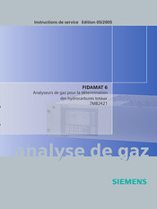 Siemens Fidamat 6 7MB2421 Instructions De Service