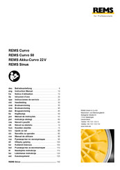 REMS Curvo 22 V Notice D'utilisation