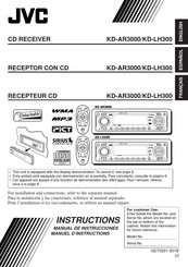 JVC KD-AR3000 Manuel D'instructions