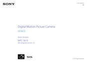 Sony VENICE MPC-3610 Mode D'emploi