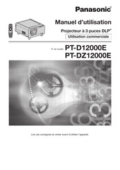 Panasonic PT-DZ12000E Manuel D'utilisation
