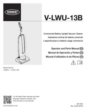 Tennant V-LWU-13B Manuel D'utilisation