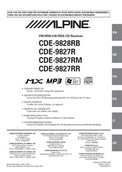 Alpine CDE-9827R Mode D'emploi