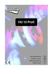 Huvema HU 13 Profi Mode D'emploi