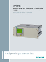 Siemens Oxymat 64 Instructions De Service