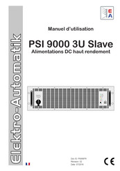 Electro-Automatik PSI 9000 3U Manuel D'utilisation