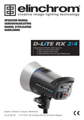 Elinchrom D-Lite RX 4 Manuel D'utilisation