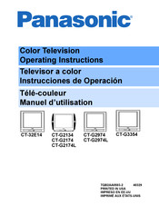 Panasonic CT-G3354 Manuel D'utilisation