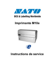 SATO M10e Instructions De Service