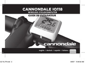 Cannondale IQ118 Guide De L'utilisateur