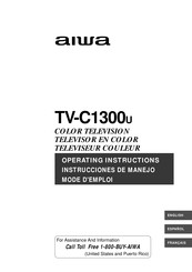 Aiwa TV-C1300U Mode D'emploi