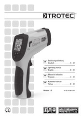 Trotec MultiMeasure Professional TP9 Manuel D'utilisation