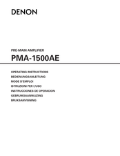 Denon PMA-1500AE Mode D'emploi