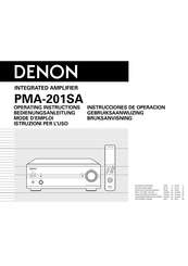 Denon PMA-201SA Mode D'emploi