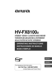Aiwa HV-FX8100U Mode D'emploi