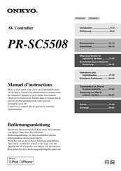 Onkyo PR-SC5508 Manuel D'instructions