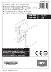 BFT COMPASS SC-RS 232 Instructions D'utilisation