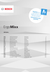 Bosch ErgoMixx MFQ364 Série Mode D'emploi