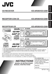 JVC KD-AR300 Manuel D'instructions