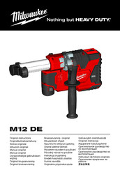 Milwaukee M12 DE Notice Originale