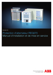 ABB REG670 Manuel D'installation Et De Mise En Service