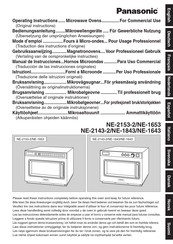 Panasonic NE-1653 NE-2143-2 Mode D'emploi