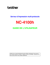 Brother NC-4100h Guide De L'utilisateur
