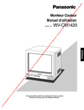 Panasonic WV-CM1420 Manuel D'utilisation