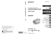 Sony Handycam HDR-SR1 Mode D'emploi