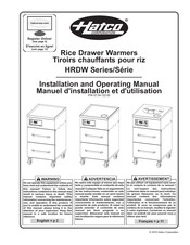 Hatco HRDW Série Manuel D'installation Et D'utilisation