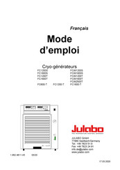 Julabo FCW2500T Mode D'emploi