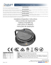 Dialight Reliant HBXCAB48 Instructions D'utilisation