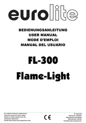 EuroLite FL-300 Flame-Light Mode D'emploi