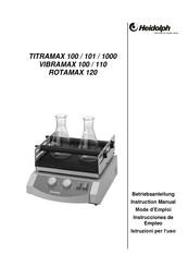 Heidolph TITRAMAX 101 Mode D'emploi